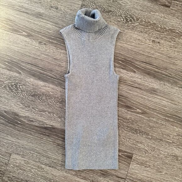 Banana Republic Ribbed Turtleneck Sleeveless Sweater New - Picture 1 of 5